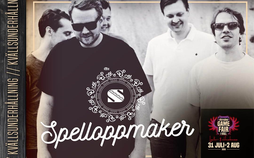 Spelloppmaker – Live fredag 31/7
