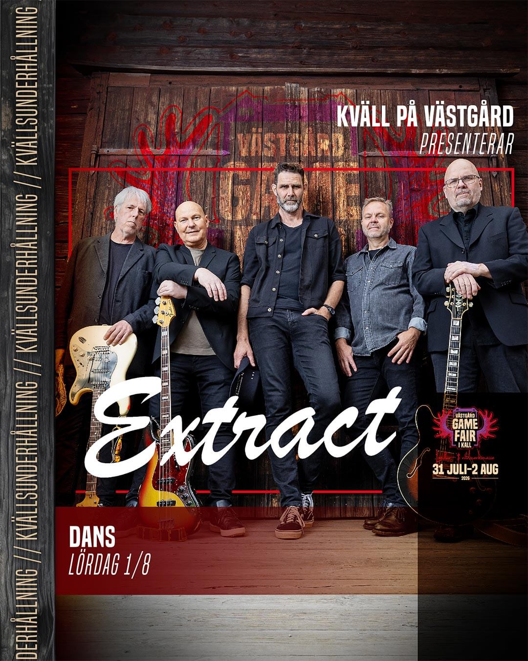 Dans till Extract lördag 1 augusti